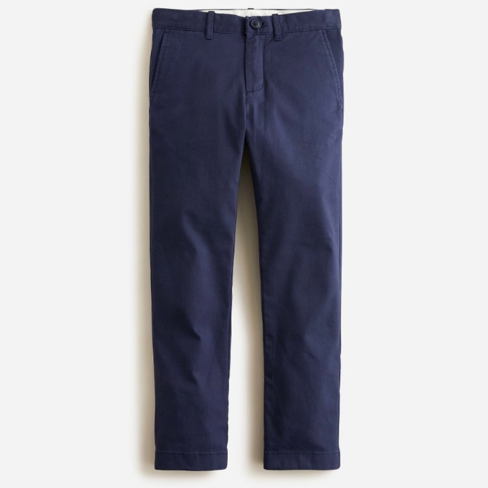 J. Crew Boys' Stretch Chino Pant Crewcuts Deep Navy Blue BNWT Size 16 Preppy